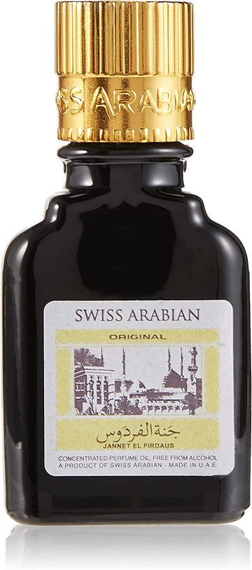 Swiss Arabian Jannat ul Firdaus Attar - 9 ml (Black)
